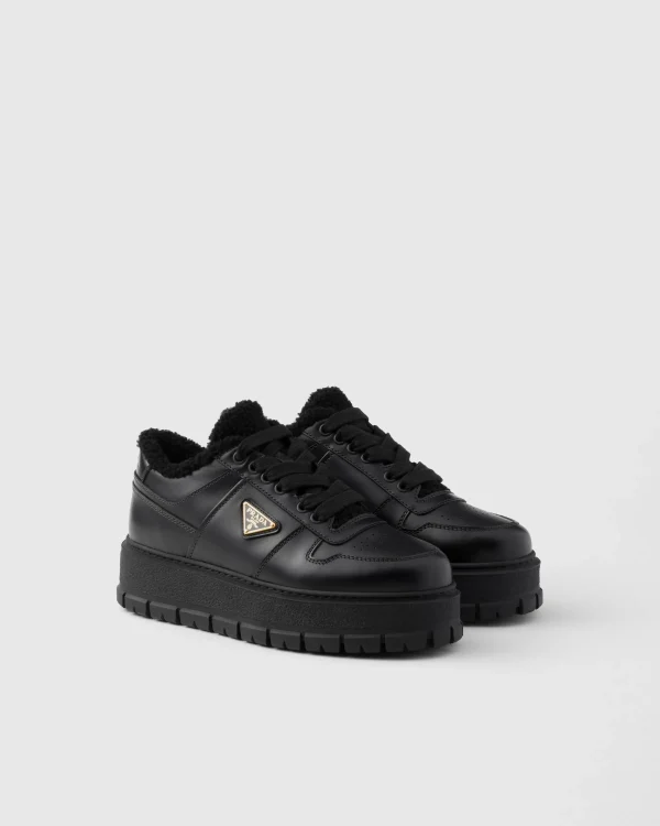 Sneakers*Prada Leather sneakers Black