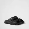 Sandals*Prada Leather strap sandals Black