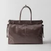 Briefcases | Totes*Prada Leather tote bag Bamboo/corkbeige