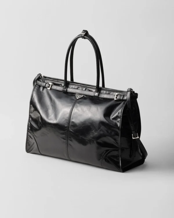 Briefcases | Totes*Prada Leather tote bag Black