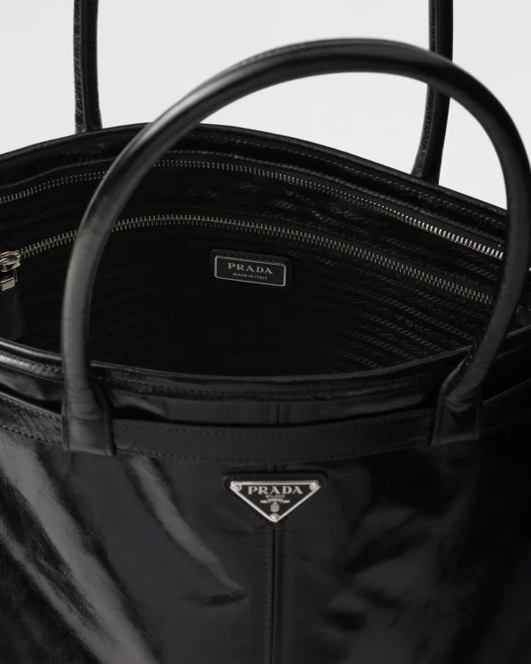 Briefcases | Totes*Prada Leather tote bag Black