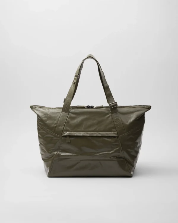 Travel Bags | Totes*Prada Leather travel bag Lodengreen