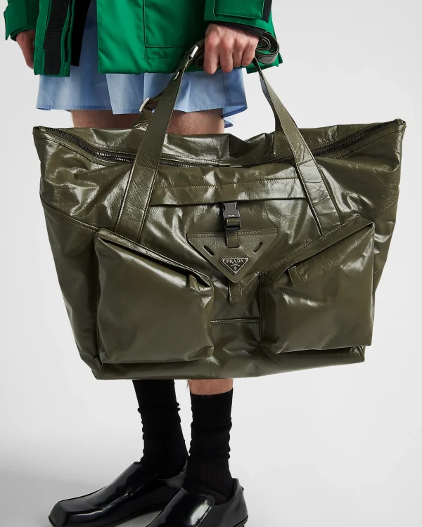 Travel Bags | Totes*Prada Leather travel bag Lodengreen