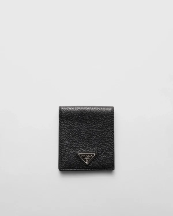 Small Wallets*Prada Leather wallet Black