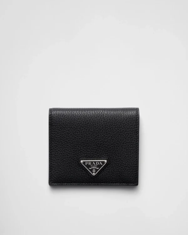 Small Wallets*Prada Leather wallet Black