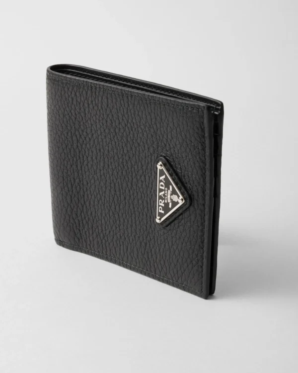 Small Wallets*Prada Leather wallet Black