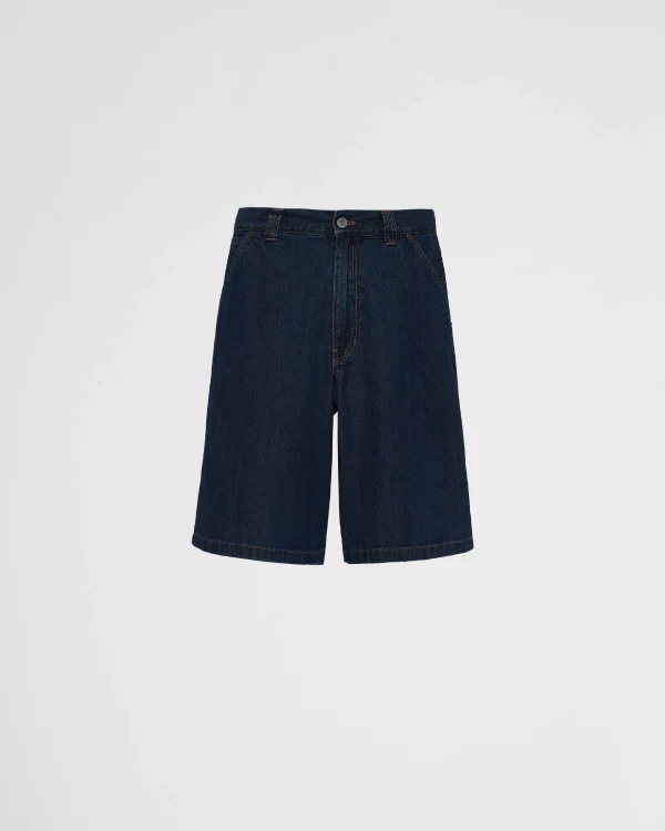 Denim*Prada Light denim Bermudas Navy