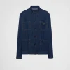 Denim*Prada Light denim blouson jacket Navy