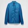 Shirts*Prada Light Re-Nylon shirt Aviatorblue