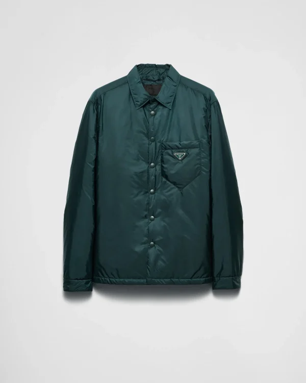 Shirts | Outerwear*Prada Light Re-Nylon shirt Bottlegreen