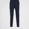 Trousers And Bermudas*Prada Light stretch wool pants Blue