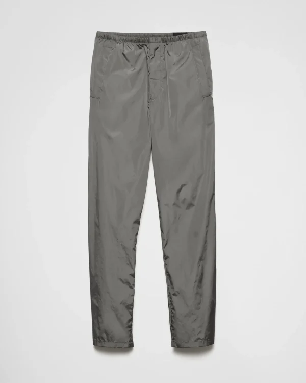 Trousers And Bermudas*Prada Light technical fabric pants Irongray