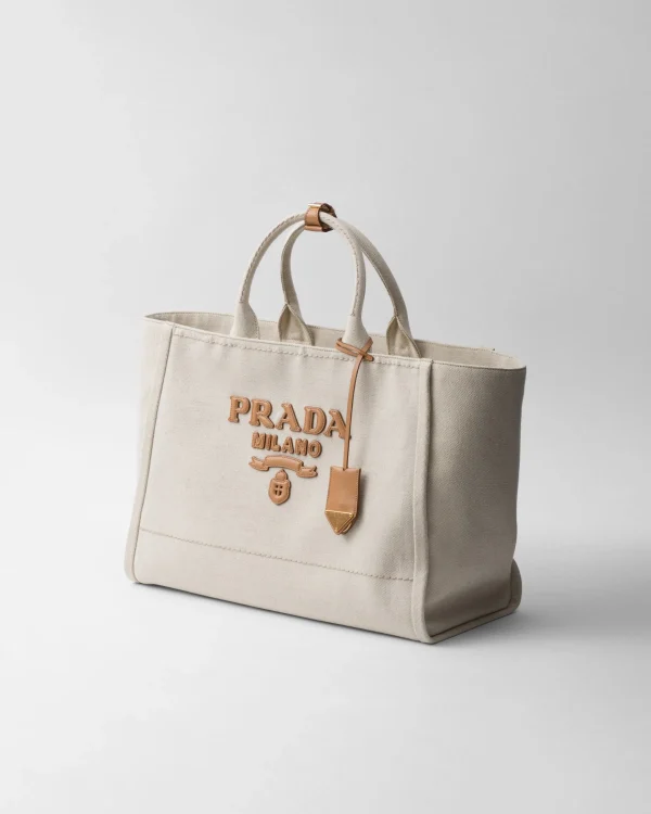 Totes*Prada Linen blend tote bag Natural