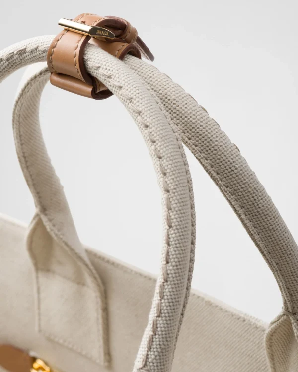 Totes*Prada Linen blend tote bag Natural