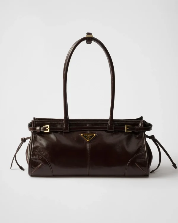 Top Handles | Top Handles*Prada Medium leather handbag Darkbrown