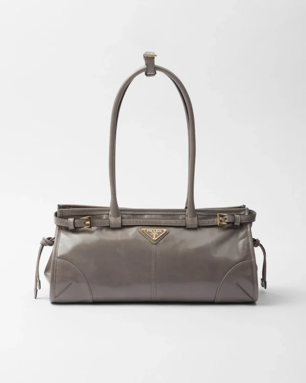 Top Handles | Top Handles*Prada Medium leather handbag Pewter