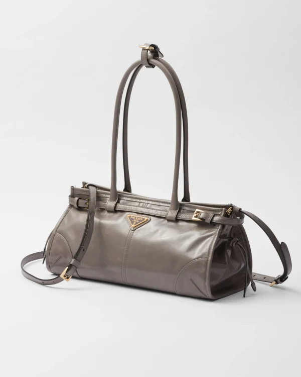 Top Handles | Top Handles*Prada Medium leather handbag Pewter