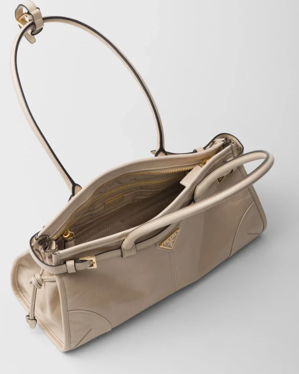 Top Handles | Top Handles*Prada Medium leather handbag Travertine