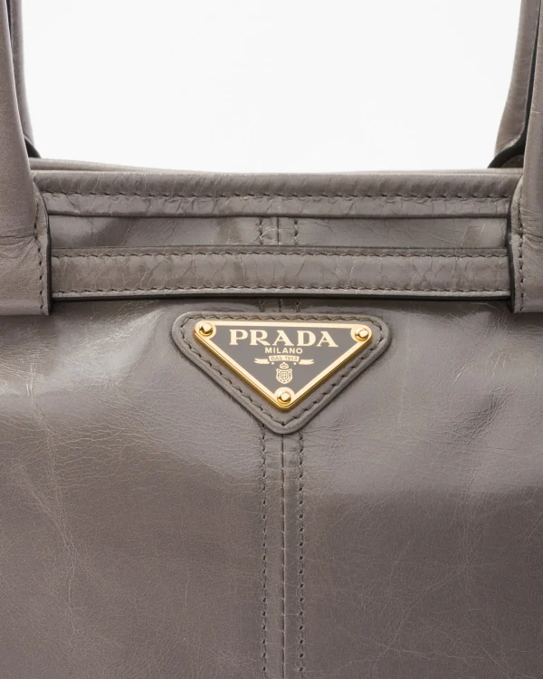 Top Handles | Top Handles*Prada Medium leather handbag Pewter