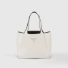 Totes | Totes*Prada Medium leather tote White/black