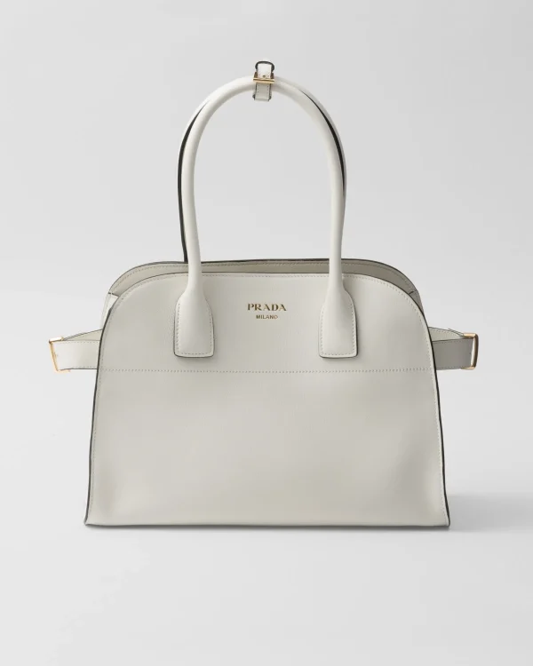 Totes | Totes*Prada Medium leather tote bag White