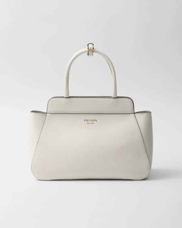 Totes | Totes*Prada Medium leather tote bag White