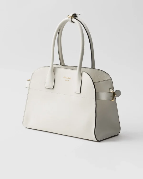 Totes | Totes*Prada Medium leather tote bag White