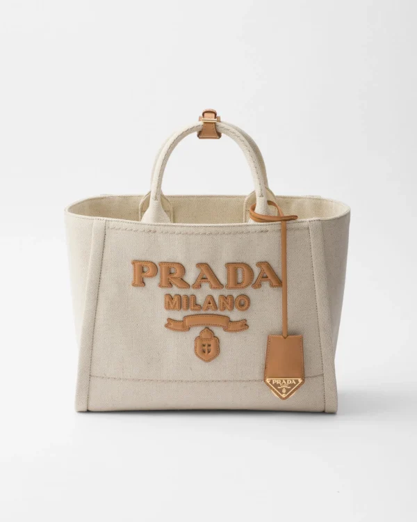 Totes | Totes*Prada Medium linen blend tote bag Natural