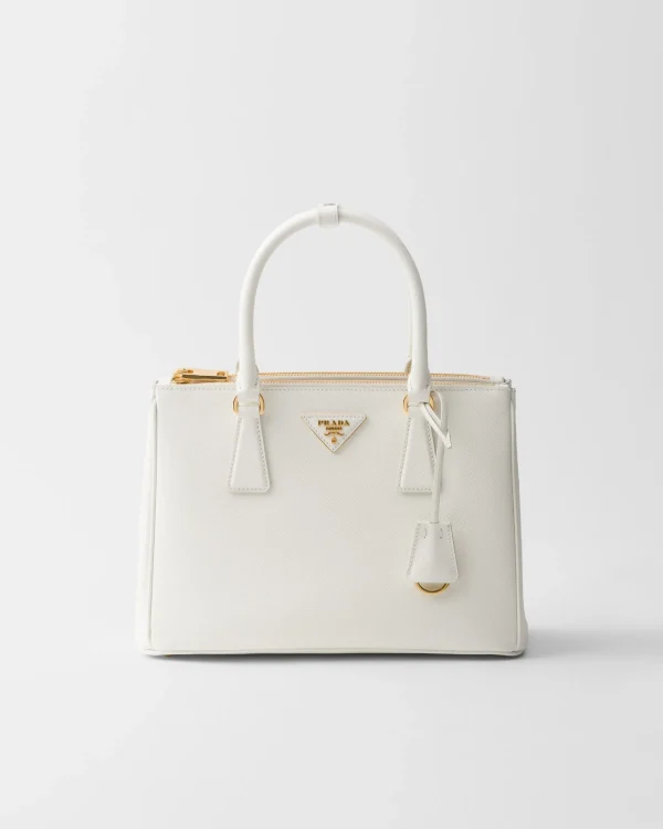 Top Handles | Top Handles*Prada Medium Galleria Saffiano leather bag White