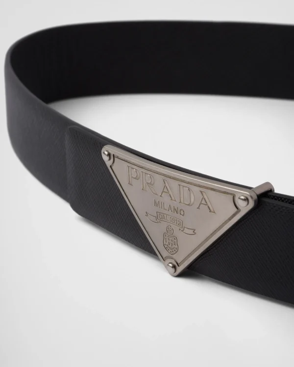 Custom Belts*Prada Metal belt buckle Darkgrey