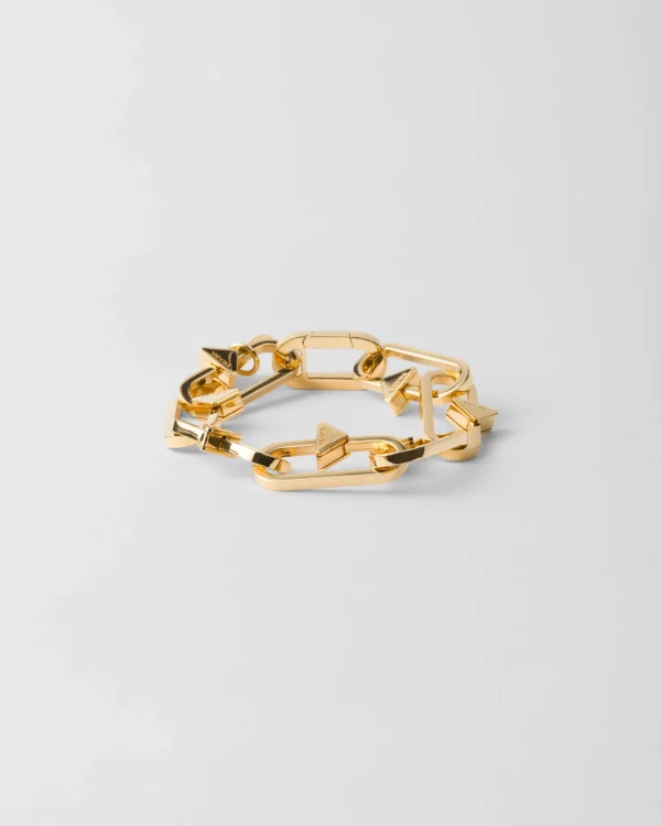 Jewels*Prada Metal bracelet Gold