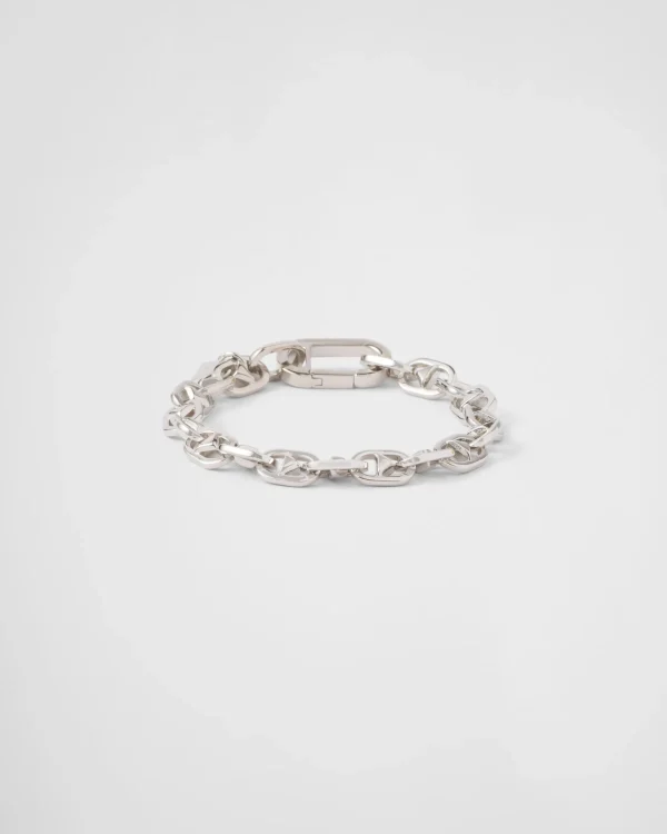 Jewels*Prada Metal bracelet Steelgray