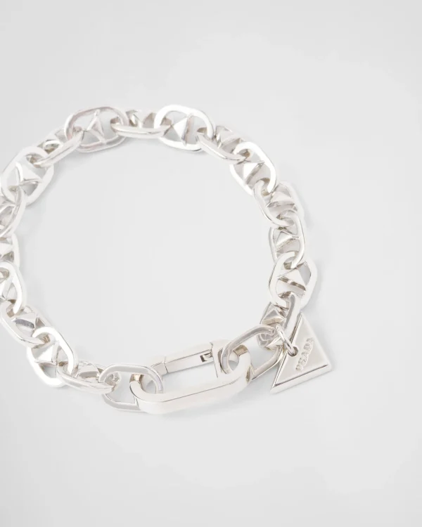 Jewels*Prada Metal bracelet Steelgray