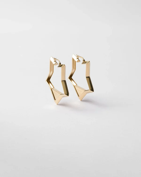 Jewels*Prada Metal earrings Gold