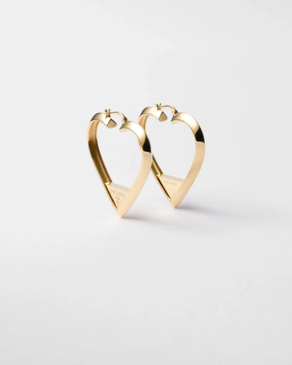 Jewels*Prada Metal earrings Gold