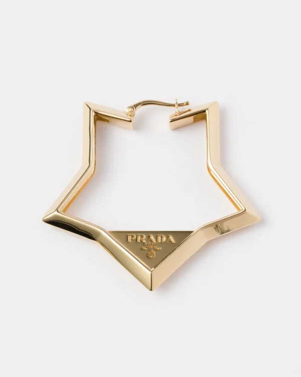 Jewels*Prada Metal earrings Gold