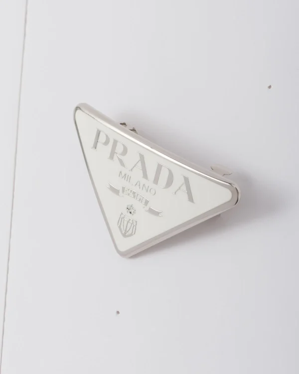 Headbands And Hair Accessories*Prada Metal hair clip White