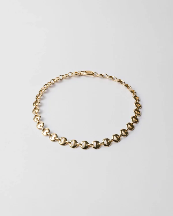 Jewels*Prada Metal necklace Gold