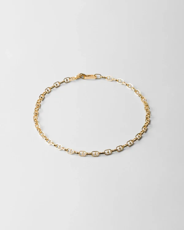 Jewels*Prada Metal necklace Gold