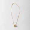 Jewels*Prada Metal necklace Gold