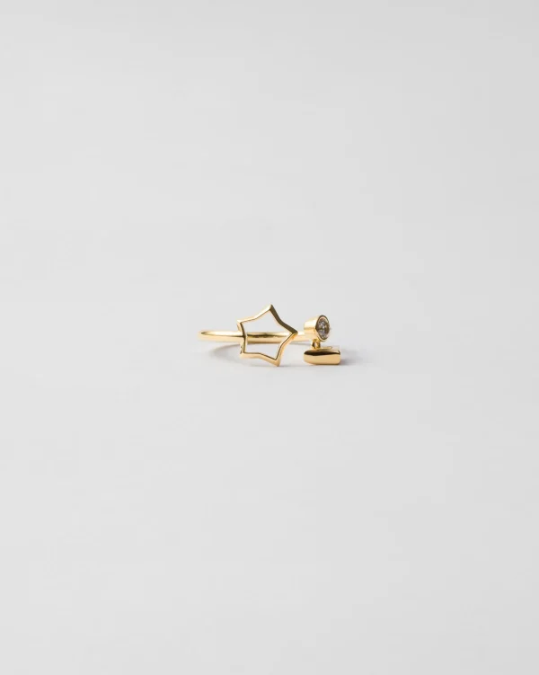 Jewels*Prada Metal ring Gold