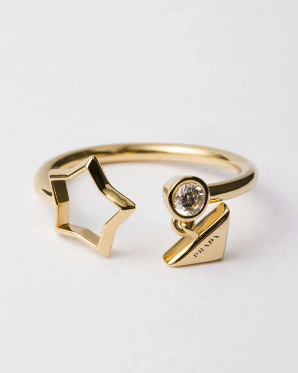 Jewels*Prada Metal ring Gold