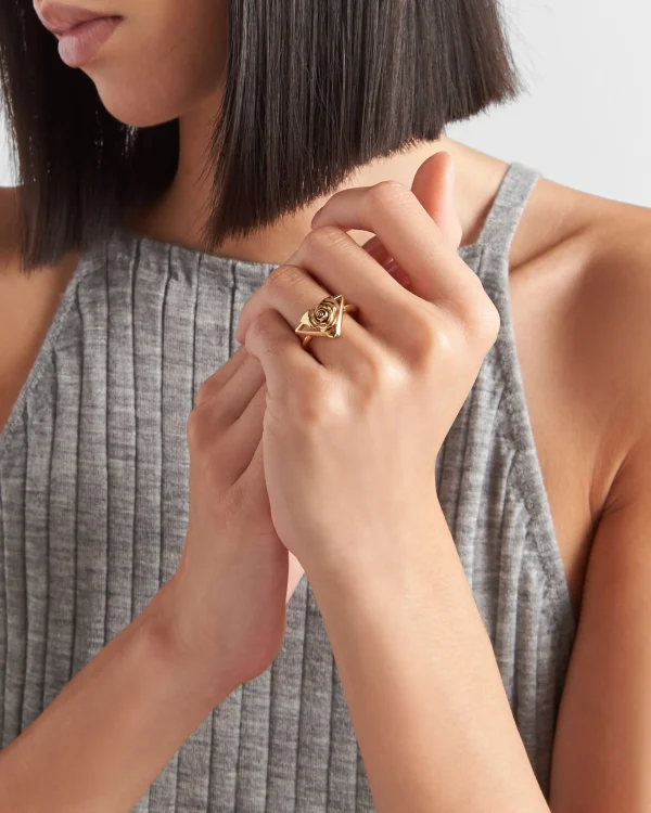 Jewels*Prada Metal ring Gold