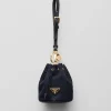 Bag Charms And Keychains*Prada Mini Icon Re-Nylon bag charm Blue