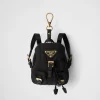 Bag Charms And Keychains*Prada Mini Icon Re-Nylon bag charm Black