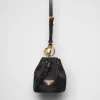 Bag Charms And Keychains*Prada Mini Icon Re-Nylon bag charm Black