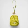 Bag Charms And Keychains*Prada Mini Icon Re-Nylon bag charm Ferngreen