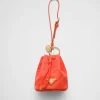 Bag Charms And Keychains*Prada Mini Icon Re-Nylon bag charm Orange