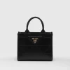 Totes | Totes*Prada Mini Symbole leather bag with stitching Black