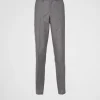 Trousers And Bermudas*Prada Mohair wool pants Grey